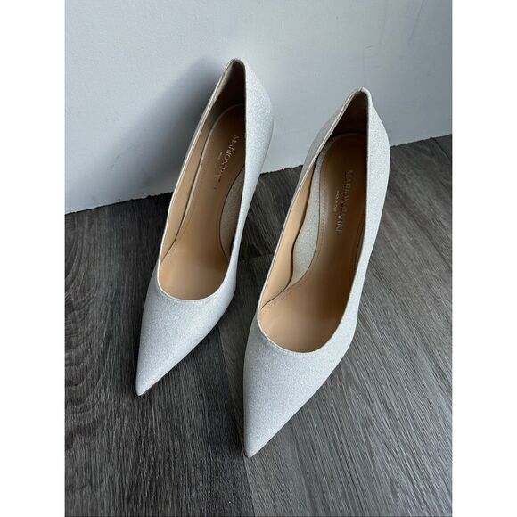 MARION PARKE Classic Pointed Toe Glitter High Heel Pumps EU39.5/US9.5 $550 - Picture 10 of 12